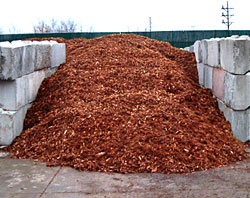 Mulch pile