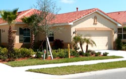 Home Exterior with Mulch